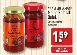 ALDI ASIA GREEN GARDEN Molho Sambal Oelek promoção