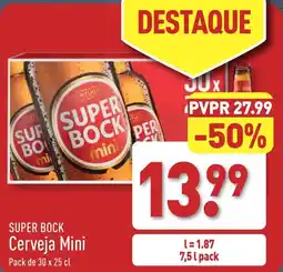 ALDI SUPER BOCK Cerveja Mini promoção