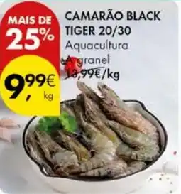 Pingo Doce Camarão black tiger 20/30 promoção