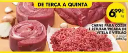 Pingo Doce Carne para cozer e estufar/picada de vitela e vitelão promoção