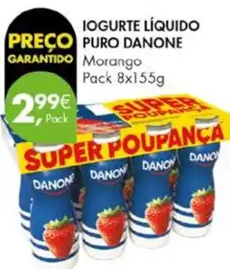 Pingo Doce Iogurte líquido puro Danone promoção