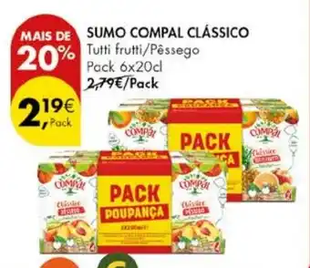 Pingo Doce Sumo compal clássico promoção
