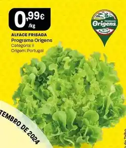 Intermarché Programa origens - alface frisada promoção