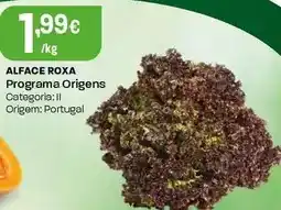 Intermarché Programa origens - alface roxa promoção
