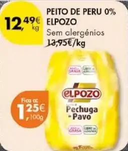 Pingo Doce Peito de peru 0% Elpozo promoção