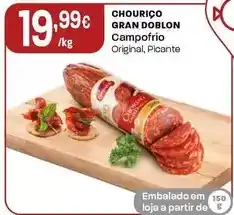 Intermarché Campofrio - chourico gran doblon promoção
