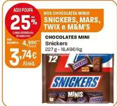 Intermarché Snickers - chocolates mini promoção
