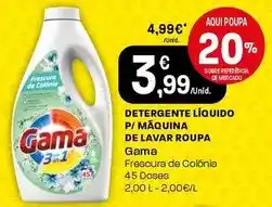 Intermarché Gama - detergente liquido p/ maquina de lavar roupa promoção