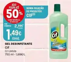 Intermarché Cif - gel desinfetante promoção