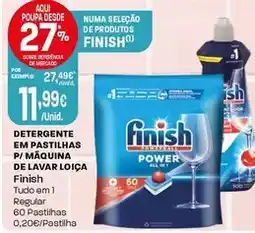 Intermarché Finish - detergente em pastilhas p/maquina de lavar loica promoção