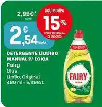 Intermarché Fairy - detergente líquido manual p/loica promoção