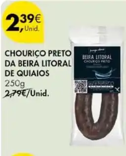 Pingo Doce Chourico preto da beira litoral de quiaios promoção
