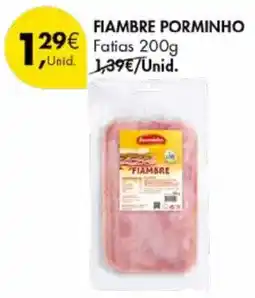 Pingo Doce Fiambre porminho promoção