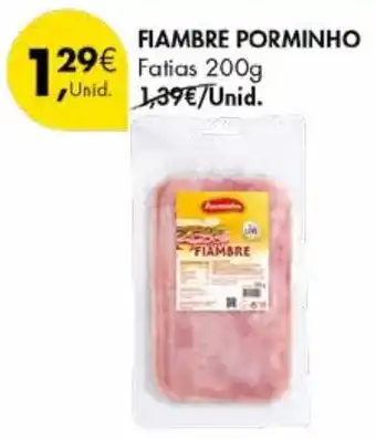 Pingo Doce Fiambre porminho promoção