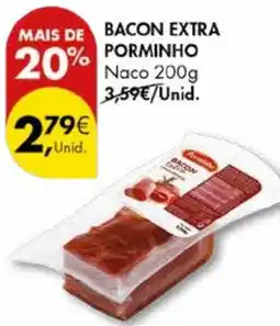 Pingo Doce Bacon extra porminho promoção
