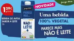Pingo Doce Bebida de aveia sabor a leite promoção