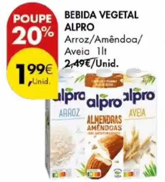 Pingo Doce Bebida vegetal alpro promoção