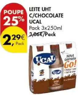 Pingo Doce Leite uht c/chocolate ucal promoção