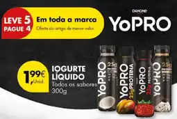 Pingo Doce Iogurte liquido promoção