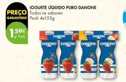 Pingo Doce Iogurte líquido puro danone promoção