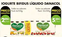 Pingo Doce Iogurte bifidus líquido danacol promoção