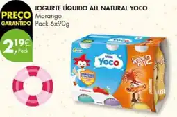 Pingo Doce Iogurte líquido all natural yoco promoção