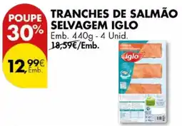 Pingo Doce Tranches de salmão selvagem iglo promoção