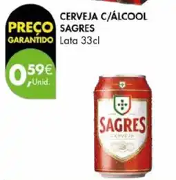 Pingo Doce Cerveja c/álcool Sagres promoção