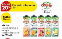 Pingo Doce Nectar Compal promoção