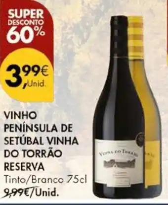 Pingo Doce Vinho península de setúbal vinha do torrão reserva promoção