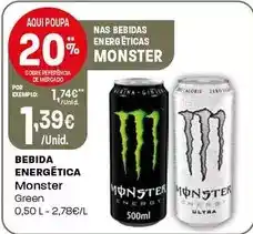 Intermarché Monster - bebida energetica promoção