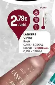 Intermarché Lancers - vinho promoção
