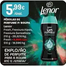 Intermarché Lenor - perolas de perfume p/roupa promoção