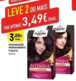 Intermarché Palette - coloração permanente promoção