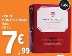 E.Leclerc Vinho montes ermos tinto bib promoção