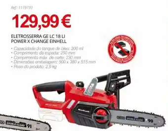 OvarMat Eletrosserra GE LC 18LI Power X Change Einhell promoção