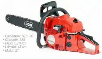 OvarMat Motosserra a Gasolina Dori CS5018 promoção