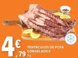 Tentáculos de pota congelados
