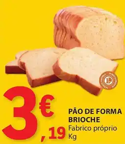 E.Leclerc Pão de forma brioche promoção