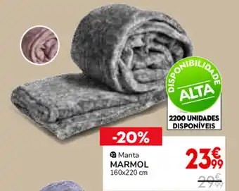 Conforama Manta Marmol 160x220cm promoção