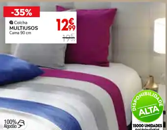 Conforama Colcha Multiusos Cama 90cm promoção