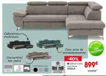 Conforama Sofá de Canto com Cama Gisela promoção