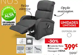 Conforama Cadeirão Relax Alétrico com Massagem Viena promoção