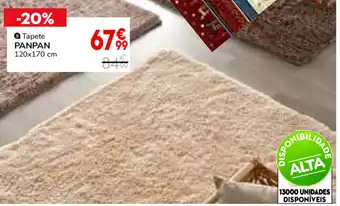 Conforama Tapete Panpan 120x170cm promoção
