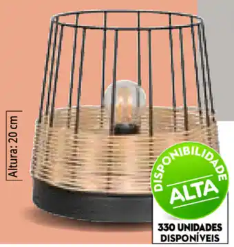 Conforama Candeeiro de Mesa Indah promoção