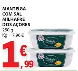 E.Leclerc Manteiga com sal milhafre dos açores promoção