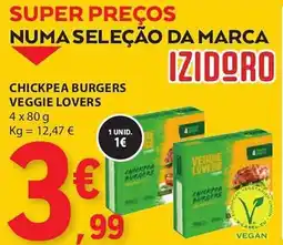 E.Leclerc Chickpea burgers veggie lovers promoção