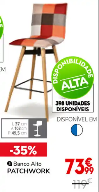 Banco Alto Patchwork