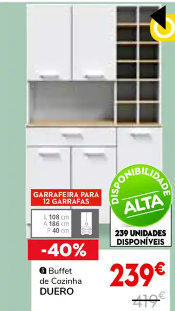 Conforama Buffet de Cozinha Duero promoção