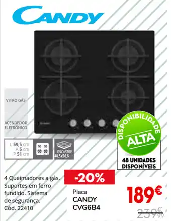 Conforama Placa Candy CVG6B4 promoção